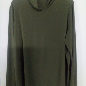 Susan Graver 1X green top
